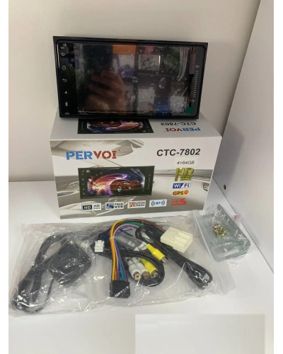 Автомобильная магнитола Android 7802 с 7-дюймовым дисплеем, 4+64G