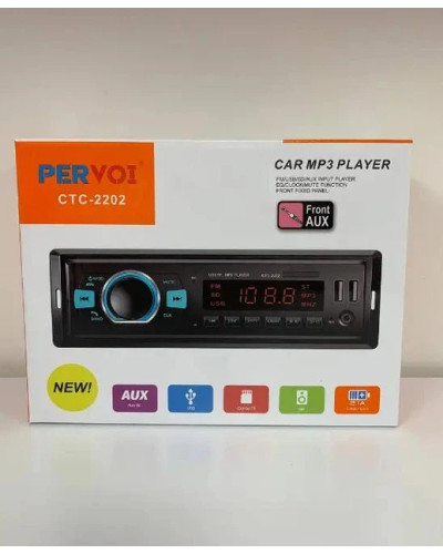 Автомагнитола MP3 PERVOI CTC-2202 — Bluetooth, USB x2 для авто