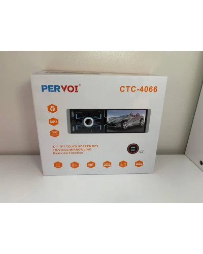PERVOI CTC-4066 - компактная автомагнитола MP3 с Bluetooth и двумя USB