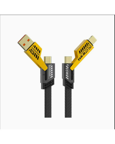 Кабель для быстрой зарядки Flat Wire 4-в-1 (65W / 27W)