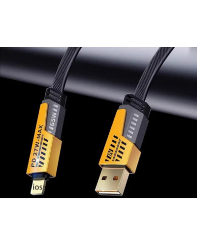 Кабель для быстрой зарядки Flat Wire 4-в-1 (65W / 27W)
