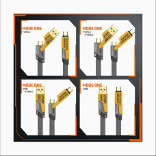 Кабель для быстрой зарядки Flat Wire 4-в-1 (65W / 27W)