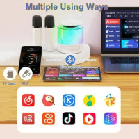 Портативная Bluetooth-колонка K19 + 2 микрофона