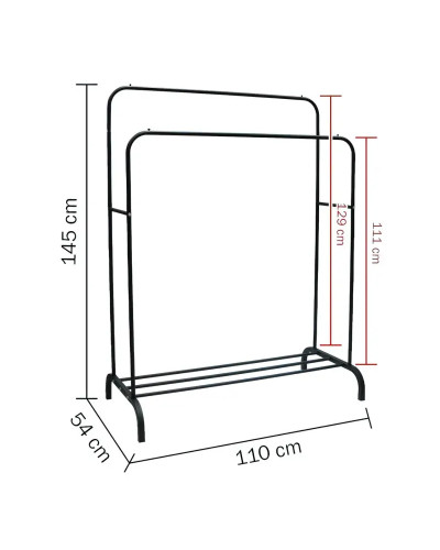 Напольная металлическая вешалка для одежды в стиле лофт