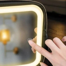 Портативная косметичка-чемодан с зеркалом и LED-подсветкой