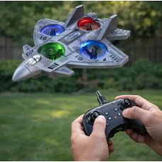 Cамолёт на радиоуправлении CZ35 ∙ RC истребитель с LED-подсветкой и трюками 360°