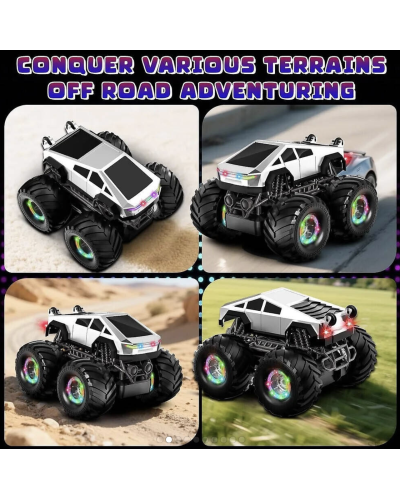 Машинка Джип Stunt Car OFF Road Cybertruck LH-C096 – радіокерований позашляховик з трюками 360°