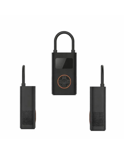 Автомобильный аккумуляторный компрессор ATJ-005 с автоотключением, Power Bank и LED-фонарем