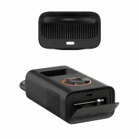 Автомобильный аккумуляторный компрессор ATJ-005 с автоотключением, Power Bank и LED-фонарем