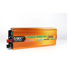 Инвертор напряжения AC/DC SSK 2000W 24V → 220V, автомобильный преобразователь, 1800Вт номинал, пик 2000Вт
