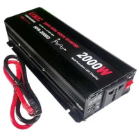 Інвертор напруги з чистою синусоїдою UKC NFA-2000D 12V → 220V, 2000Вт, автомобільний перетворювач