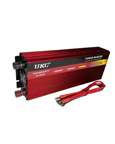 Автомобільний інвертор UKC AR 5000W 12V → 220V з плавним пуском, USB