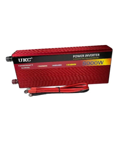 Автомобільний інвертор UKC AR 5000W 12V → 220V з плавним пуском, USB