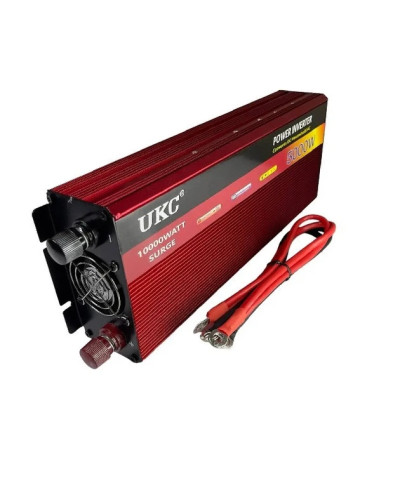 Автомобільний інвертор UKC AR 5000W 12V → 220V з плавним пуском, USB