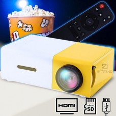 🟢 Проектор мультимедийный Проектор LED YG-300 для домашнего кинотеатра Мини портативный кинопроектор и видео