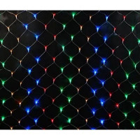 Гирлянда RD-7160 Сетка 120LED 1.5мx1.5м Провод-Белый, Цвет ламп-Микс [602] (50 шт/ящ)