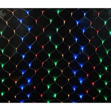 Гирлянда RD-7160 Сетка 120LED 1.5мx1.5м Провод-Белый, Цвет ламп-Микс [602] (50 шт/ящ)