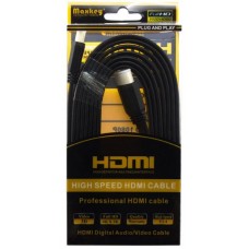 Кабель HDMI 3м плоский чёрный Maxkey