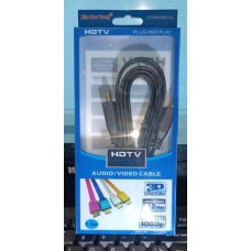 Кабель HDMI 1.5м плоский чёрный