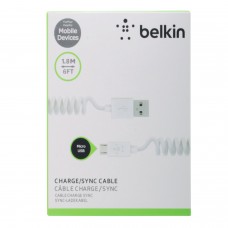 Кабель Belkin USB-microUSB 1.8 м Спираль