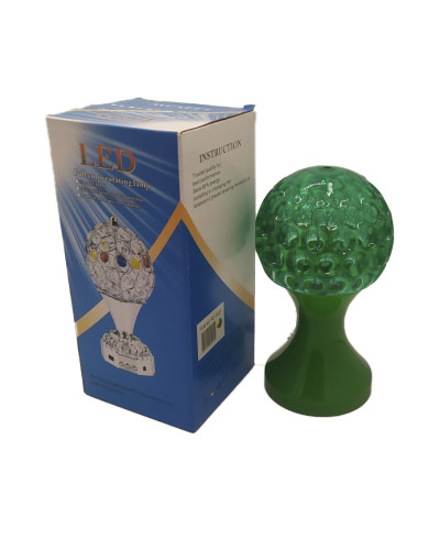 Лампа на поставке шар вращающийся зелёный RGB RHD-48 (RD-5025) (50 шт/ящ)