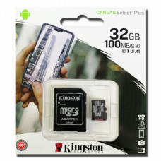Карта памяти micro SDHC 32GB Kingston (class 10) (UHS-3) (С АДАПТЕРОМ)