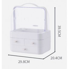 Органайзер для косметики 4 секции большой (розовый) YM206-2 Three Drawers (W-49)