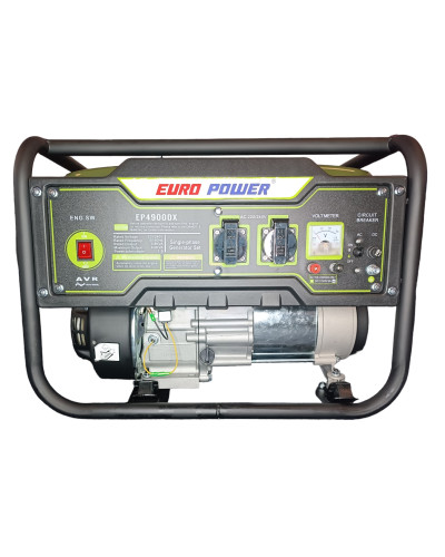 РАСПРОДАЖА Генератор бензиновый Europower EP4900DX (3,8-4KVA) (Ручной пуск) (Бак-10л) (Ножки) //
