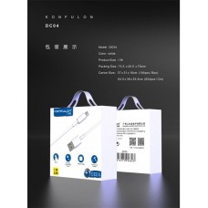 Кабель USB-MicroUSB DC04 Konfulon 1м, 2.4А