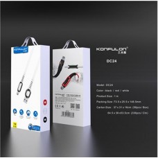 Кабель USB-MicroUSB DC24 Konfulon 1м, 4А