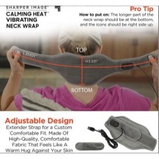 Пояс вибромассажный для шеи CALM HEAT MASSAGING NECK WRAP USB (LY65) [108] (48 шт/ящ)