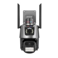 Камера видеонаблюдения PTZ уличная WiFi P11 (3MP➕3MP) (ICSEE) // [101] // [204] (32 шт/ящ)