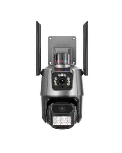 Камера видеонаблюдения PTZ уличная WiFi P11 (3MP➕3MP) (ICSEE) // [101] // [204] (32 шт/ящ)