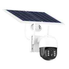 Камера видеонаблюдения PTZ уличная WiFi TQ5 (ICSEE) с солнечной панелью // [204] (12 шт/ящ)