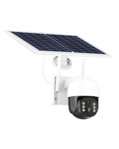 Камера видеонаблюдения PTZ уличная WiFi TQ5 (ICSEE) с солнечной панелью // [204] (12 шт/ящ)