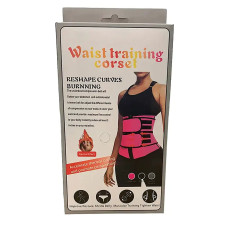 Пояс-фитнес-сауна Waist trainer 223-83 (чёрный) (S, M, L, XL, 2XL, 3XL) // [101] (100 шт/ящ)
