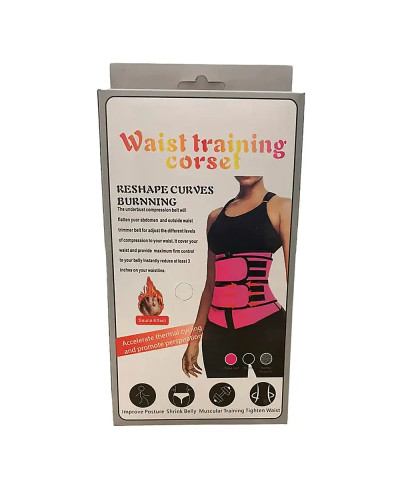 Пояс-фитнес-сауна Waist trainer 223-83 (чёрный) (S, M, L, XL, 2XL, 3XL) // [101] (100 шт/ящ)