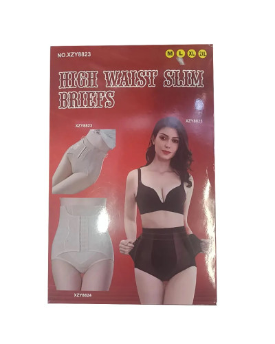 Трусы с поясом утягивающие Body Shaper 223-74 (бежевый, чёрный) (M, L, XL, 2XL) // [101] (100 шт/ящ)