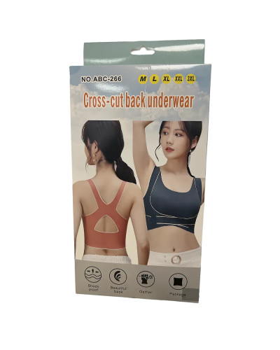 Топ для спорта Body Shaper ABC266/223-76 (M, L, XL, 2XL, 3XL) (зелёный, персик, бежевый, чёрный) // [101] (200 шт/ящ)