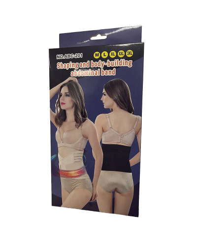 Пояс утягивающий Body Shaper ABC201/223-80 (M, L, XL, 2XL, 3XL) (чёрный, бежевый) // [101] (200 шт/ящ)