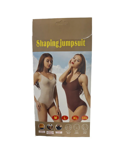 Комбидресс-боди утягивающий Body Shaper 223-72 (бежевый, чёрный, коричневый) (M, L, XL, 2XL) // [101] (200 шт/ящ)