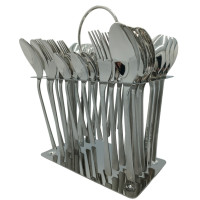 Набор столовых приборов CUTLERY SET CD-03 (Ложки, вилки) (12 персон/36 предм.) (Хром (рифление)) // [403] (12 шт/ящ)