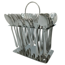 Набор столовых приборов CUTLERY SET CD-04 (Ложки, вилки) (12 персон/36 предм.) (Хром (чистый)) // [403] (12 шт/ящ)