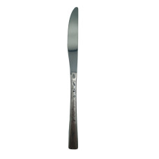 Ножи столовые комплект (6 шт) Cutlert set CD-35 (Хром (узор) + Изогнутая ручка) // [101] (100 шт/ящ)