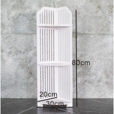 Полка стелаж пластиковая в ваную угловая PK-05 (80cm*20cm*20cm) // [602] (10 шт/ящ)