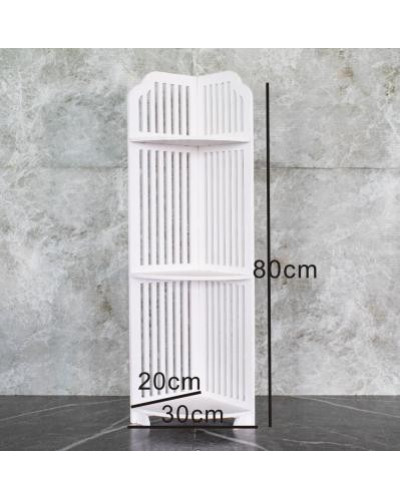 Полка стелаж пластиковая в ваную угловая PK-05 (80cm*20cm*20cm) // [602] (10 шт/ящ)