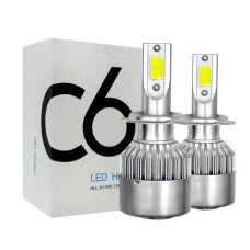 УЦЕНКА Автолампа LED C6 H4 (БЕЗ КОРОБКИ) // (50 шт/ящ)