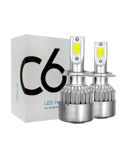 УЦЕНКА Автолампа LED C6 H4 (БЕЗ КОРОБКИ) // (50 шт/ящ)