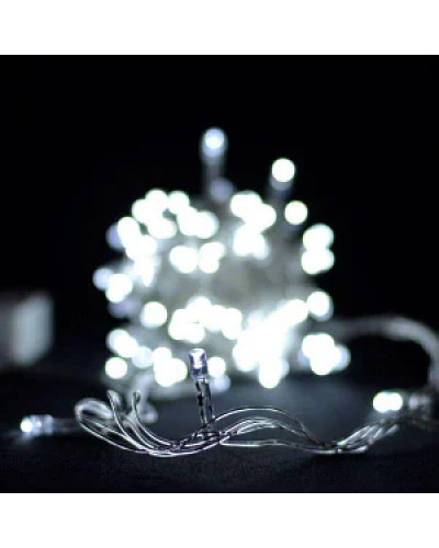 Гирлянда RD-7142 внутр. 200LED 18м Провод-Белый, Цвет ламп-Белый (50 шт/ящ)