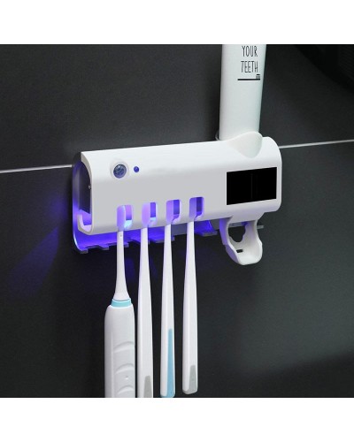 Диспенсер для зубной пасты и щеток авто Toothbrush sterilizer (синяя коробка) (W-31) (60 шт/ящ)